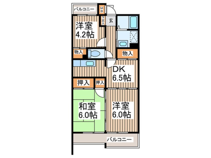 間取図 岩澤マンション