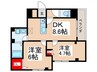 Villa　Del　Sol　V 2DKの間取り