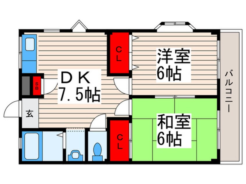 間取図 シャトレ－トミ－Ⅱ