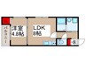 ラ・ヴィータ 1LDKの間取り