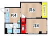前田第２マンション 2Kの間取り