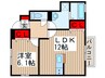 ソフィア　クレール 1LDKの間取り