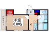 Ｓucceed 鶴馬 1Kの間取り