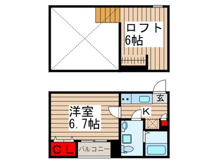 間取図 ＣＯＳＭＯＳⅡ