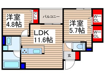 間取図 仮)クラリス