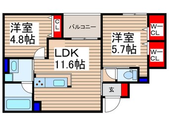 間取図 仮)クラリス