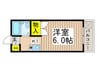 甲の原セントジュエル 1Kの間取り