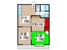 エスポアール中村Ａ 3DKの間取り