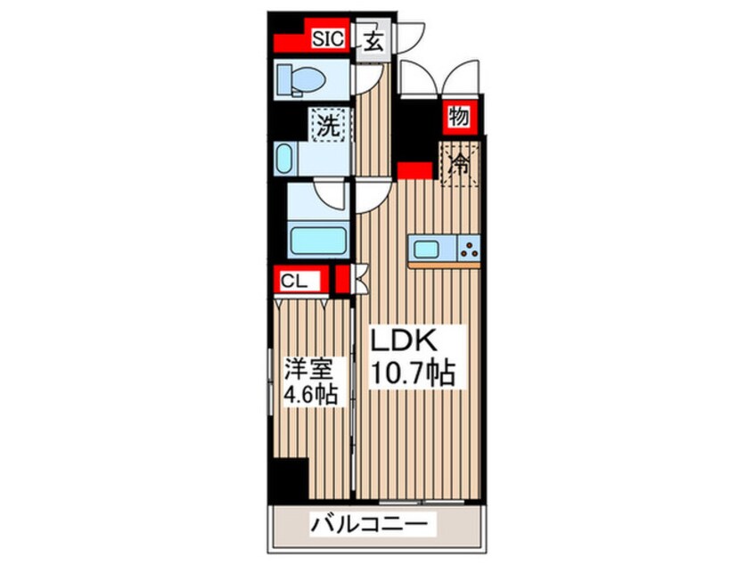 間取図 ﾊｰﾓﾆｰﾚｼﾞﾃﾞﾝｽｸﾞﾛｰﾊﾞﾙｷｬﾋﾟﾀﾙ