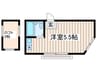 ア－ティクル武蔵野 1Rの間取り