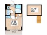 アルベリーノ東高円寺 1Rの間取り