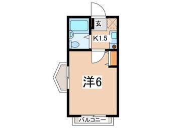 間取図 フラワ－Ｋ