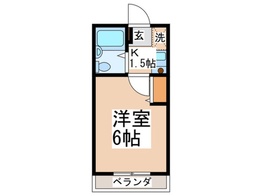 間取図 フラワ－Ｋ