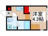 スマイルセレクト柴又 1Rの間取り