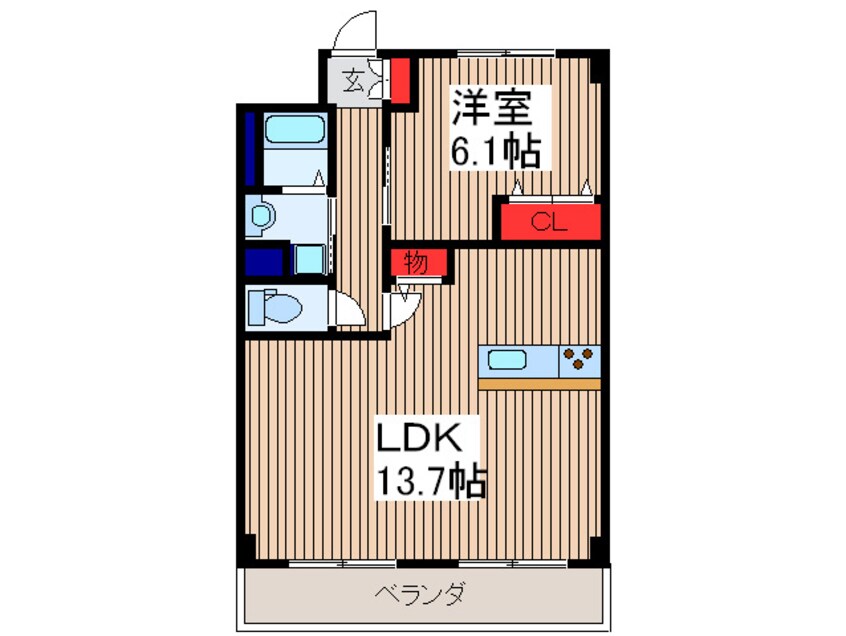 間取図 サンライズ氷川町