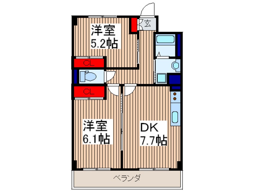 間取図 サンライズ氷川町