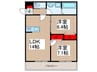 シエーナ新座 2LDKの間取り
