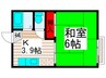 アメニティハイツ西新井 1Kの間取り