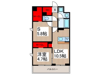 間取図 Mimosa北朝霞