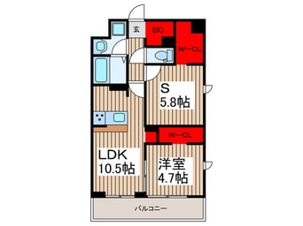 間取図 Mimosa北朝霞