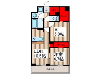 間取図 Mimosa北朝霞