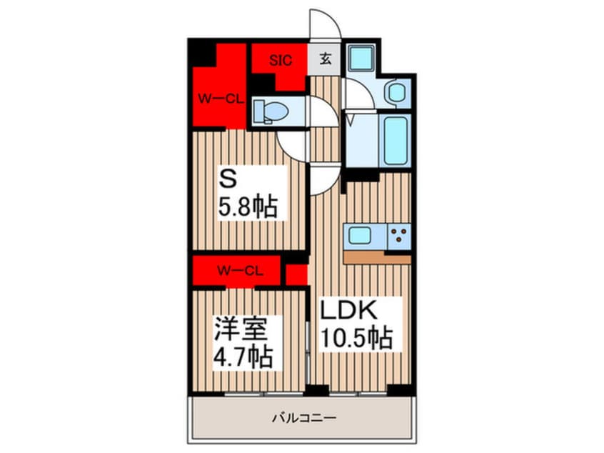 間取図 Mimosa北朝霞