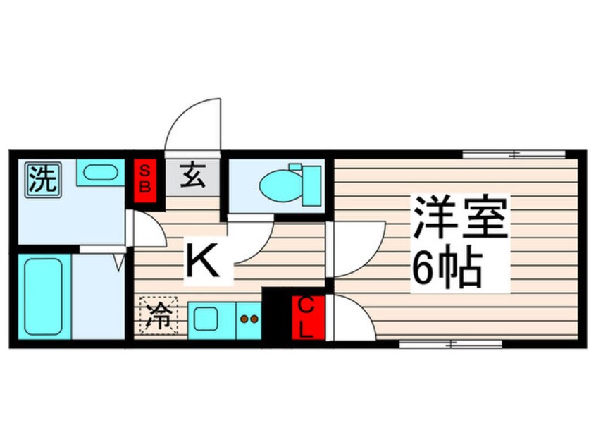 間取図 レジデンシア鹿浜