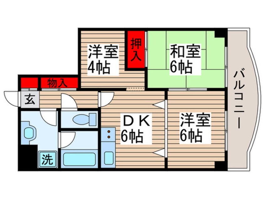 間取図 ドミール日之出KANAMORI