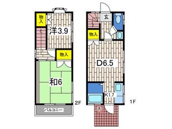 間取図 中浜町貸家