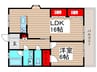 ハイツエレファント 1LDKの間取り