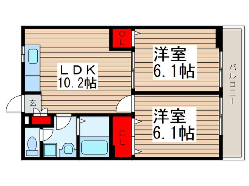 間取図 ミリアビタ薬円台