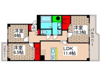 間取図 市川グリーンハイツＢ棟