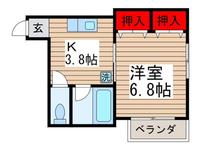 間取図 アルト弁天