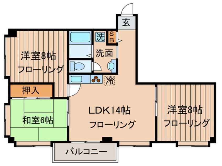 間取図 フトウ自動車ビル