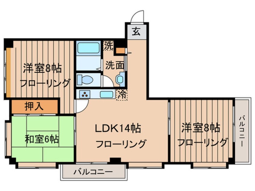 間取図 フトウ自動車ビル