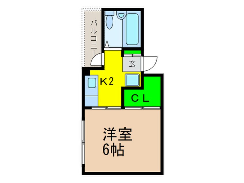 間取図 クレストコ－ト小島