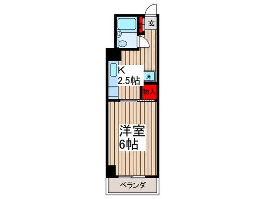 間取図 クレストコ－ト小島