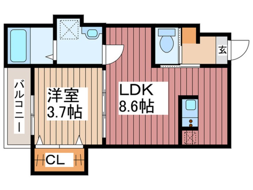 間取図 仮)ｒｏｂｏｔ　ｈｏｍｅ谷塚