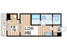 仮)ｒｏｂｏｔ　ｈｏｍｅ谷塚 1LDKの間取り