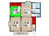 メゾン山幸２ 3DKの間取り