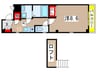 ハピネス　２１ 1Kの間取り
