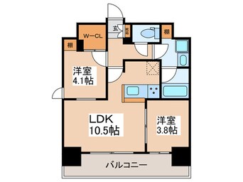 間取図 デュオフラッツ浅草蔵前