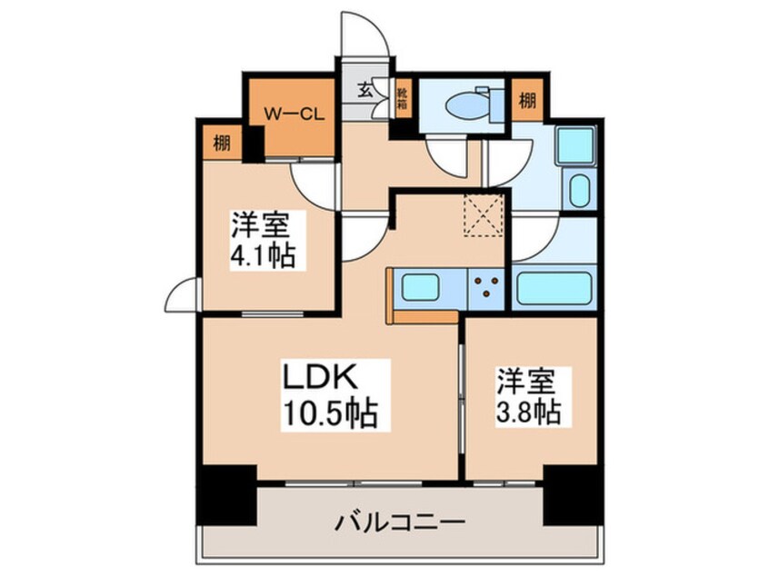 間取図 デュオフラッツ浅草蔵前