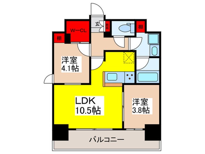 間取り図 デュオフラッツ浅草蔵前