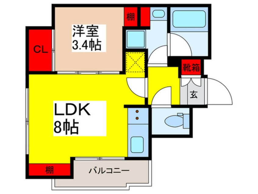 間取図 デュオフラッツ浅草蔵前