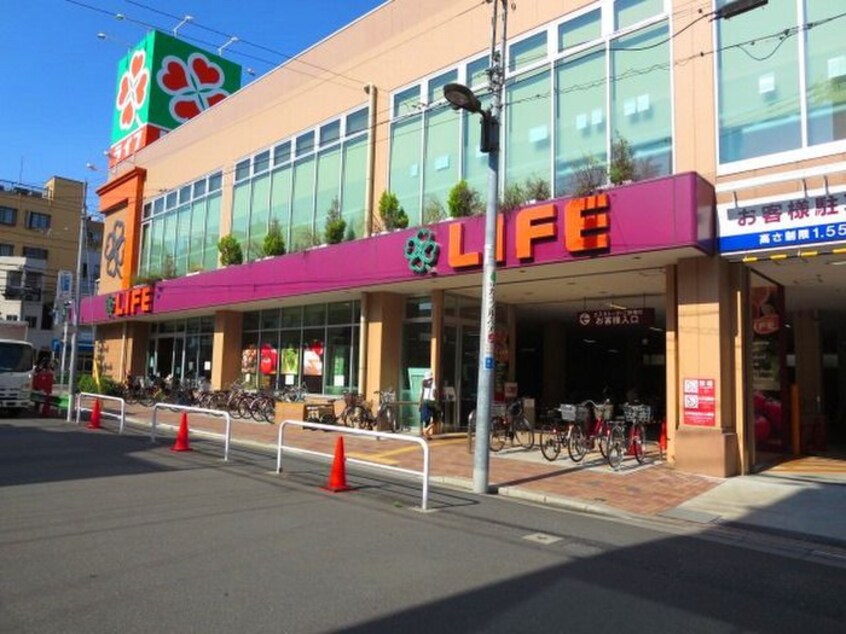 ライフ菊川店(スーパー)まで555m LUMEED CUBE菊川PREMIUM(202)