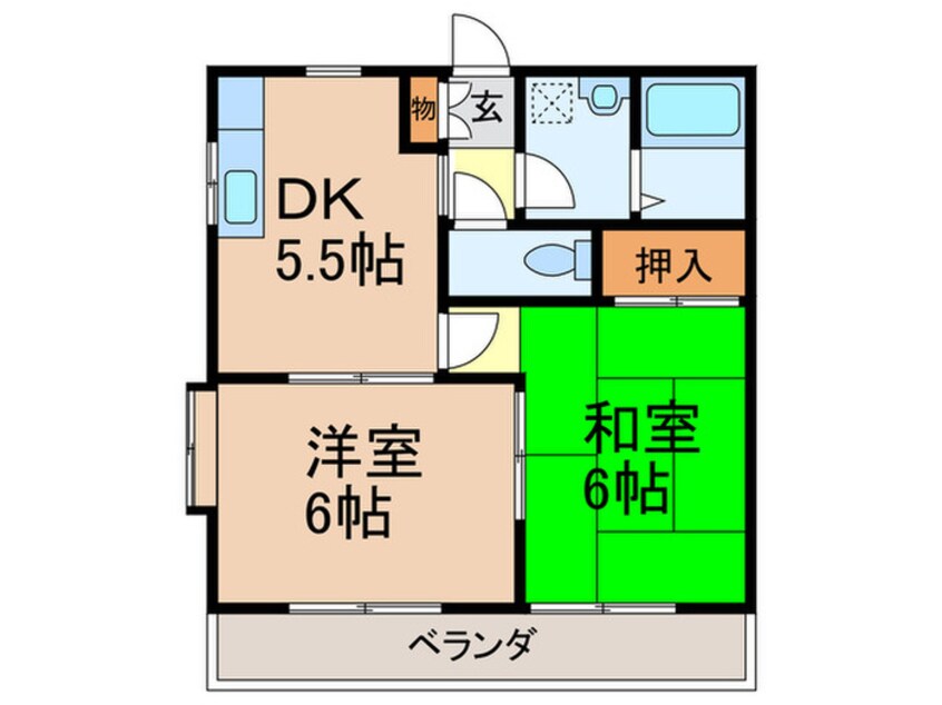 間取図 イルカコート