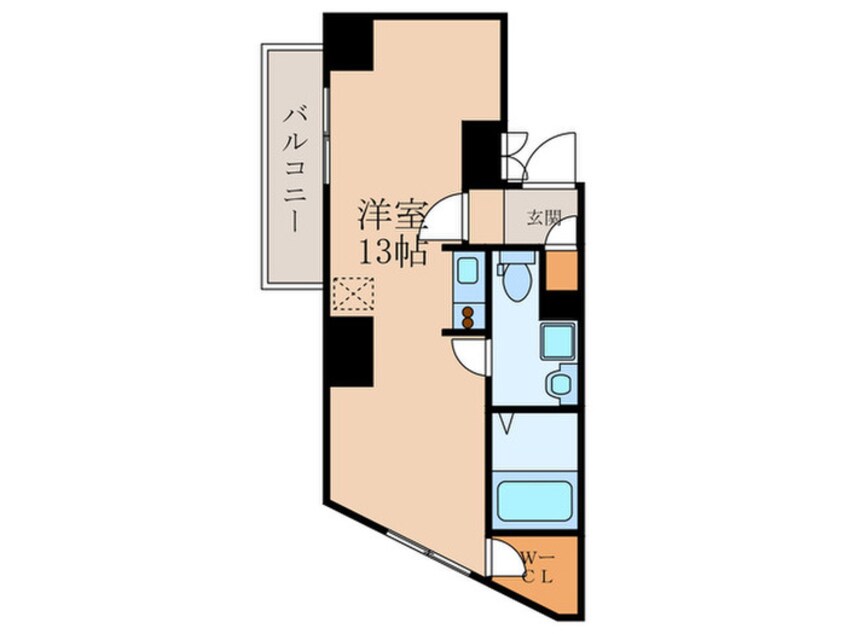 間取図 グランドガーラ南麻布(1501)