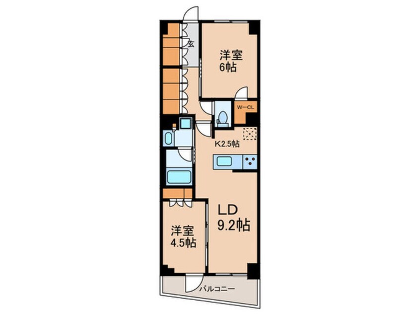 間取図 グランカーサ溝の口