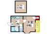 ９．５コ－ポ 1Kの間取り